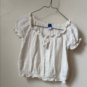Girls puff sleeve top